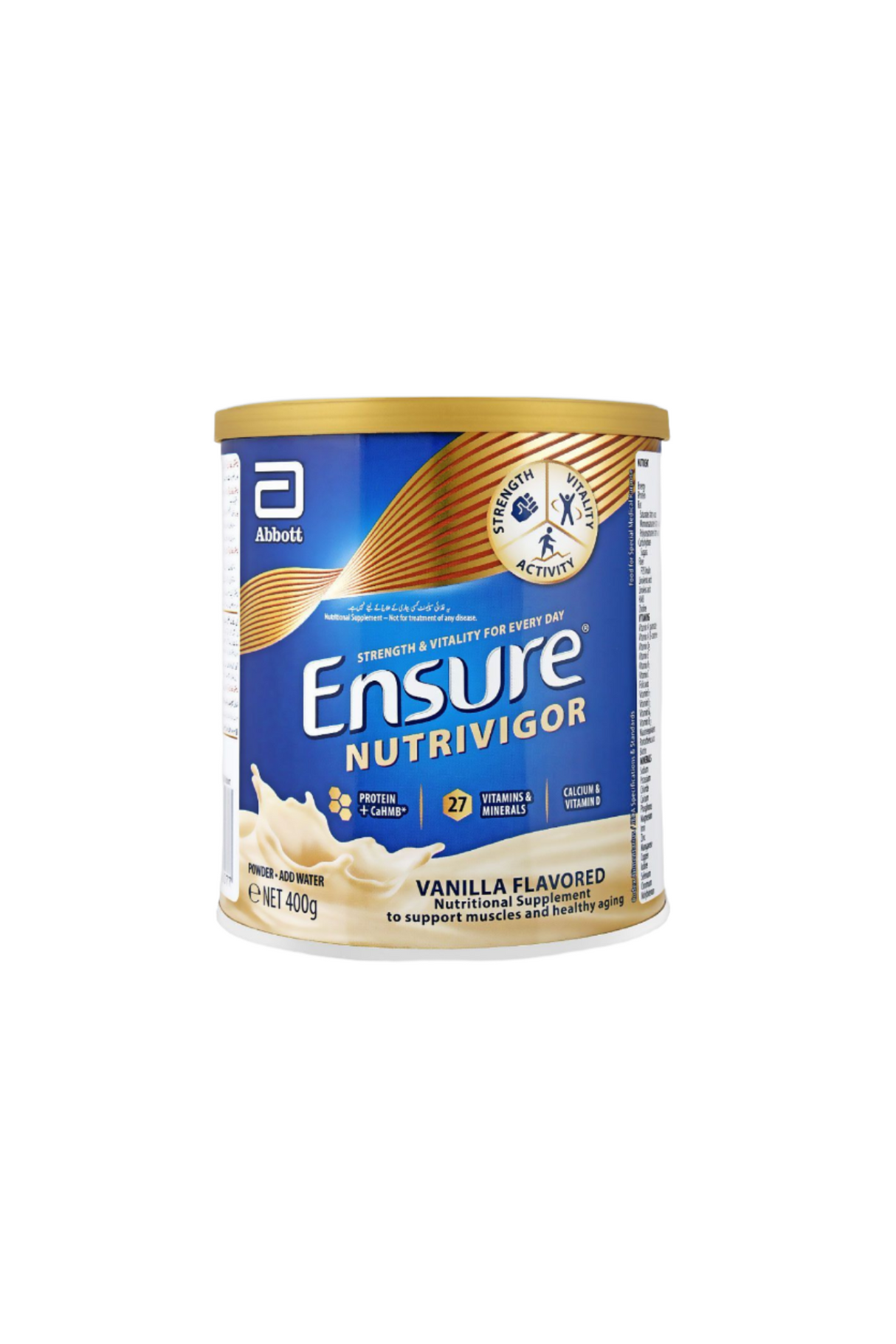 ensure milk powder vanilla nutrivigor 400g