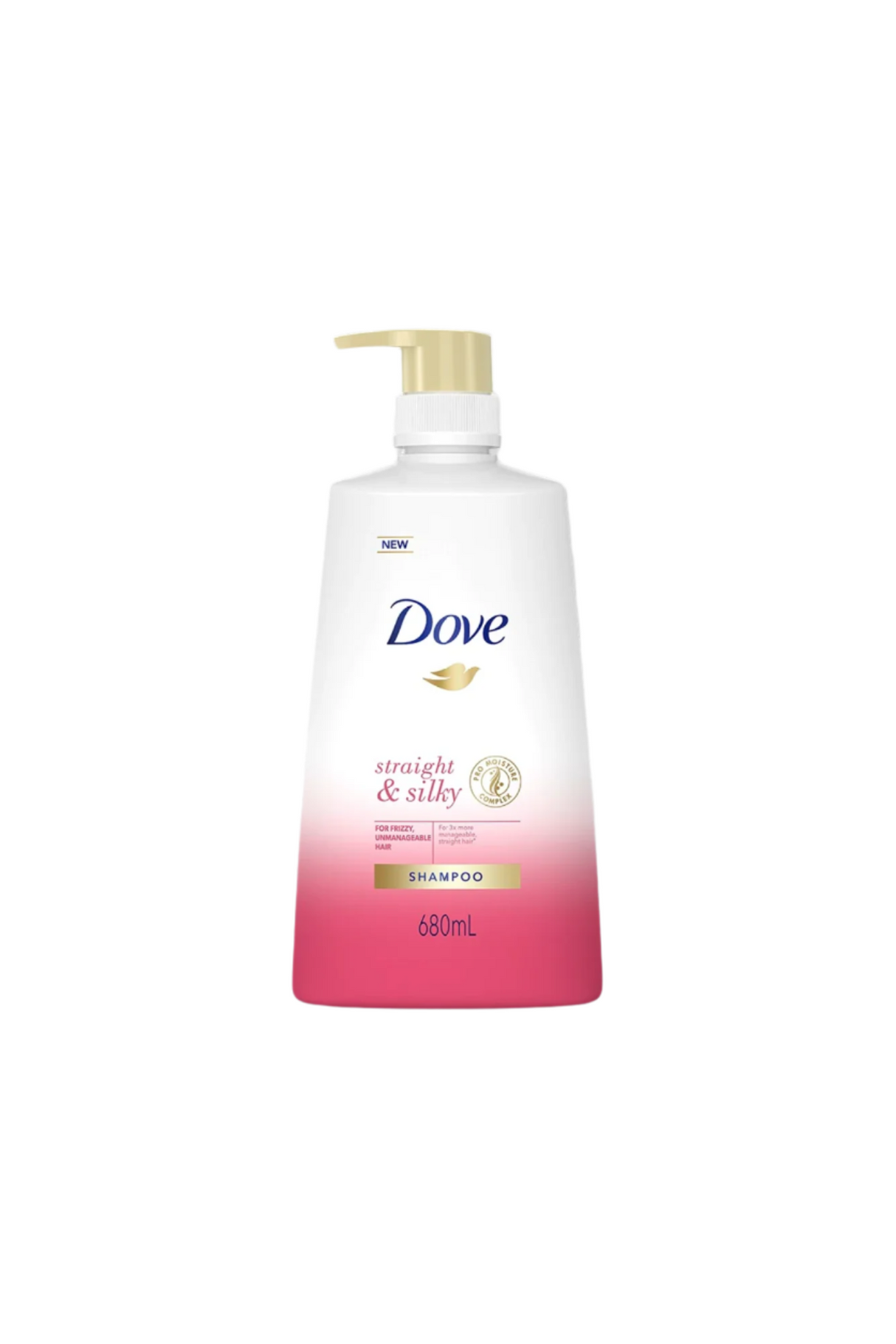 dove shampoo straight&silky 680ml thai