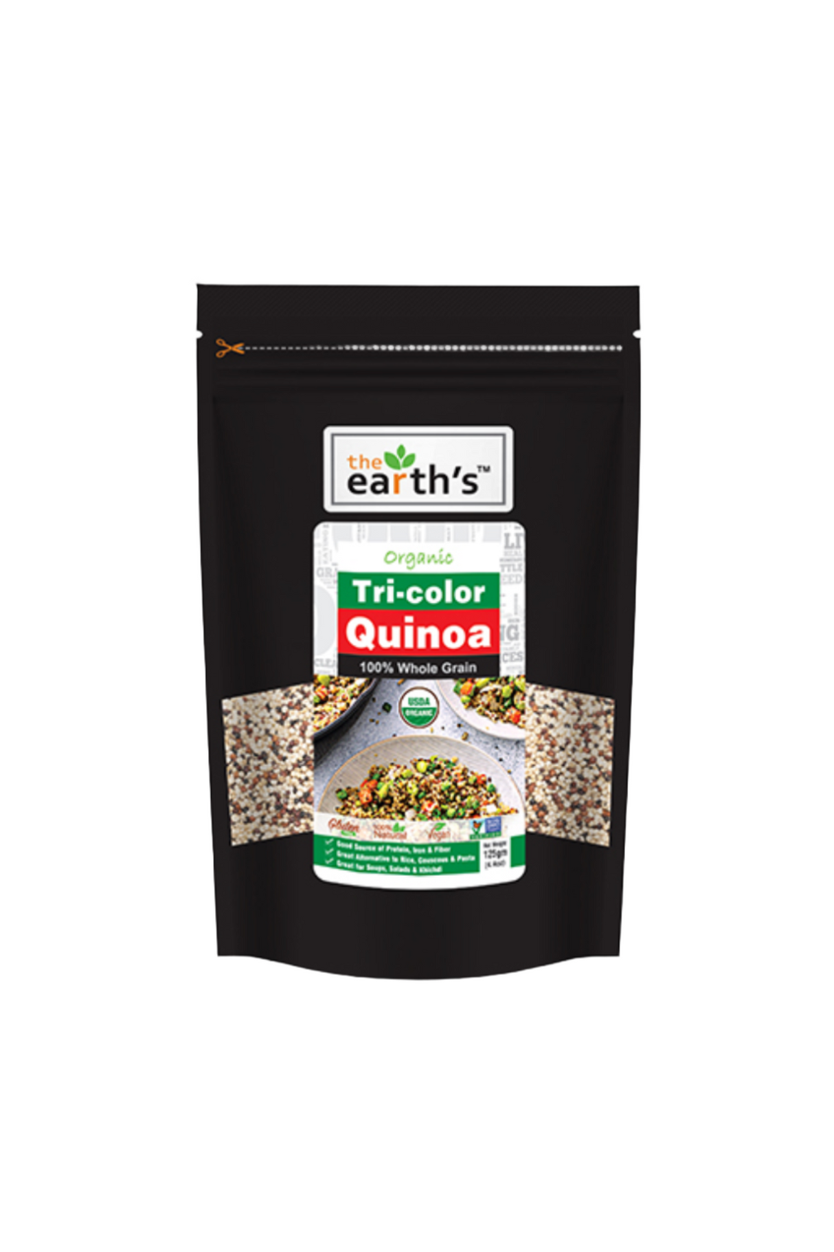 earths tri color quinoa 125g