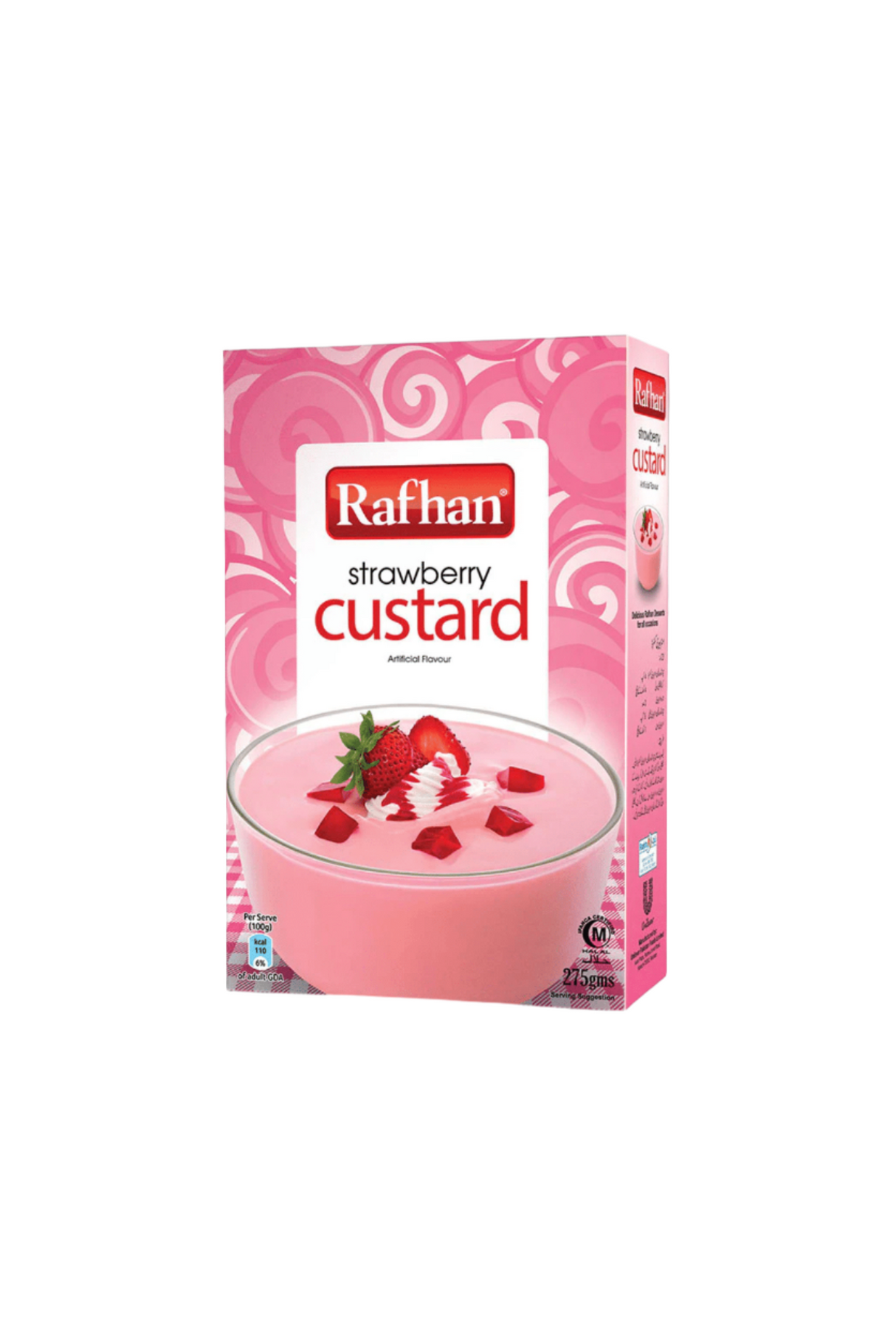 rafhan custard strawberry 275g