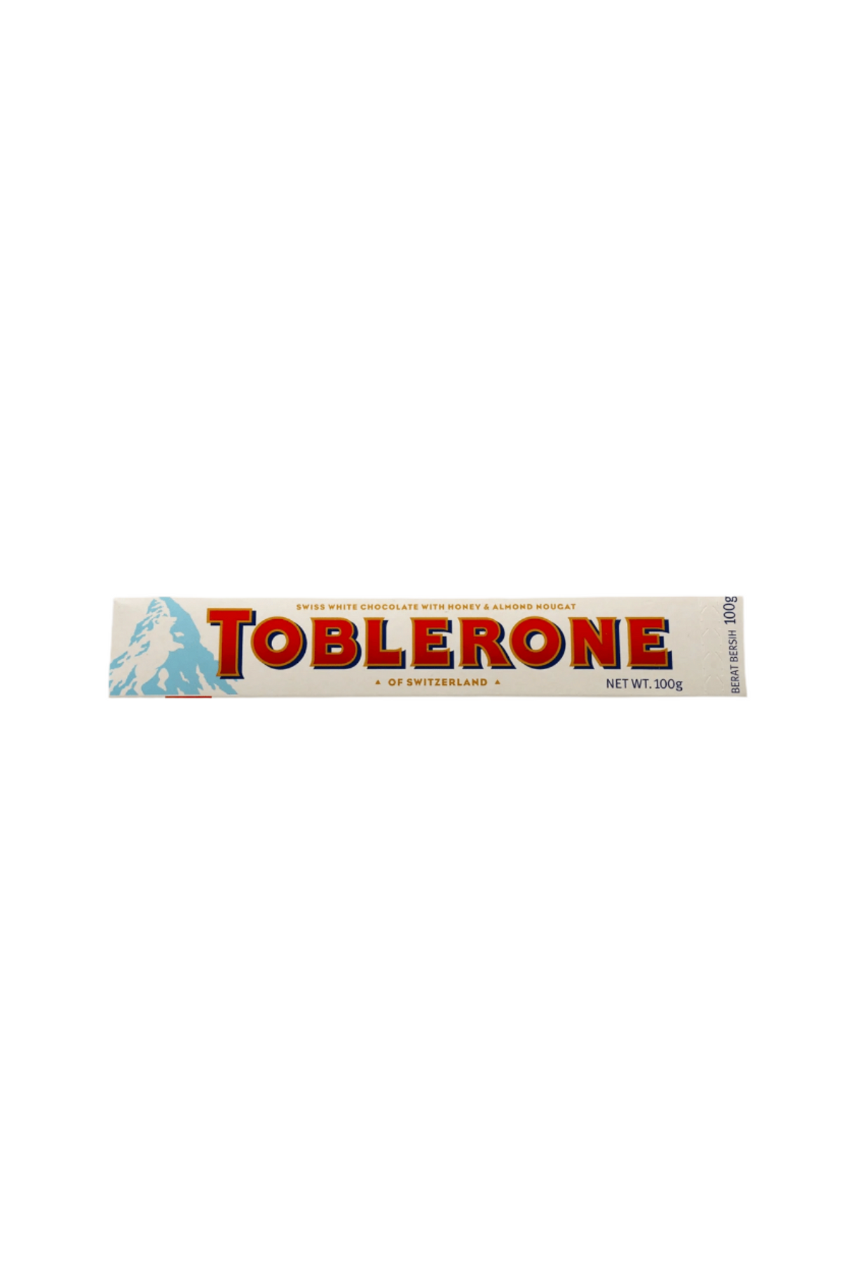 toblerone chocolate honey & almond noughat white 100g switzerland