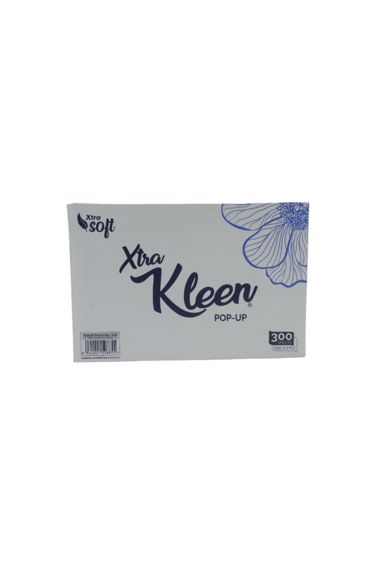 sateen soft tissue paper xtra kleen pop up blue 300s